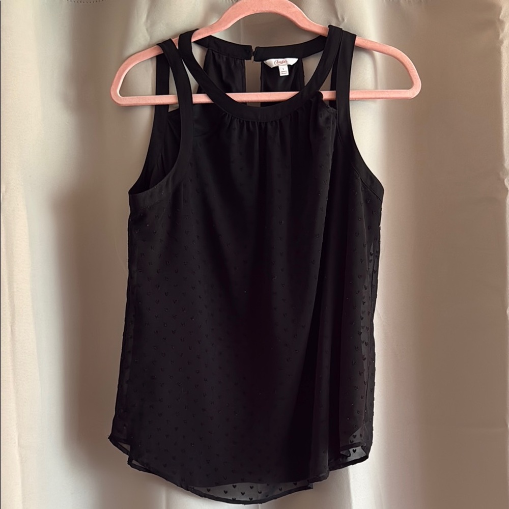 Elegant Black Sleeveless Top